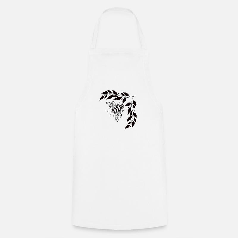 Abeille - Tablier de cuisine - blanc