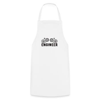 Engineer Brain Mechanical Engineering Electrical Engineering Math - Cooking Apron - white - Front - AI Model Male 185 dark (185cm)