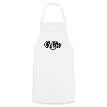 Kaffee Sarkasmus Freunde Glück Freude Cappuccino - Kochschürze - Weiß - Vorne - AI Model Male 185 dark (185cm)