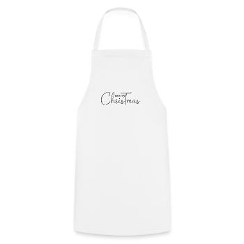 Christmas Team Partner Look Christmas Crew - Cooking Apron - white - Front - AI Model Male 185 dark (185cm)