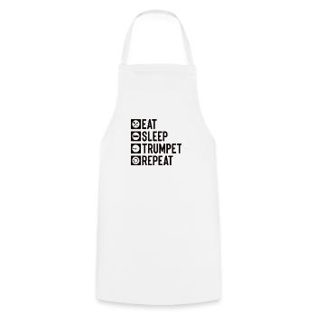 Orchestre de trompette Musicien trompettiste Cuivres Musique - Tablier de cuisine - blanc - Devant - AI Model Male 185 dark (185cm)