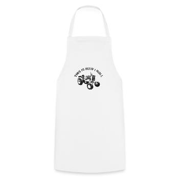 Farmer Tractor Agriculture Farmer Tractor Farm - Cooking Apron - white - Front - AI Model Male 185 dark (185cm)