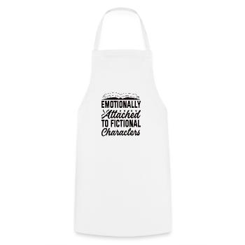 Read books Bookworm - Cooking Apron - white - Front - AI Model Male 185 dark (185cm)