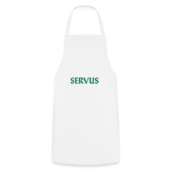 Servus - Kochschürze - Weiß - Vorne - AI Model Male 185 dark (185cm)
