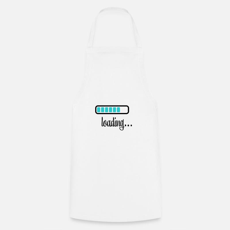 Battery Battery loading - Cooking Apron - white