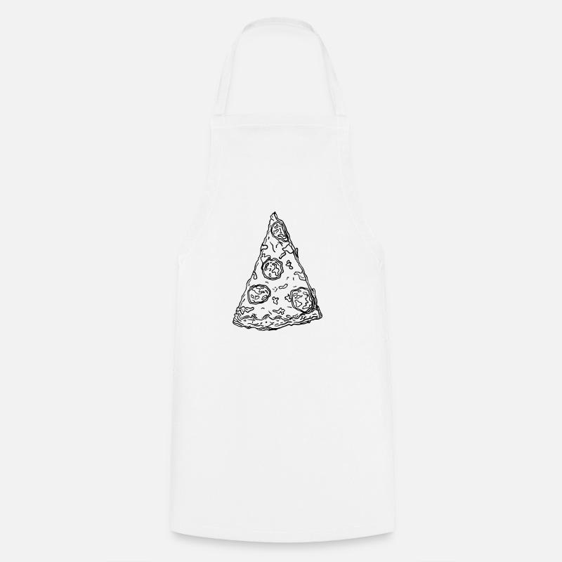 pizza - Tablier de cuisine - blanc