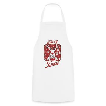 Rudi le Ren 2 - Tablier de cuisine - blanc - Devant - AI Model Male 185 dark (185cm)