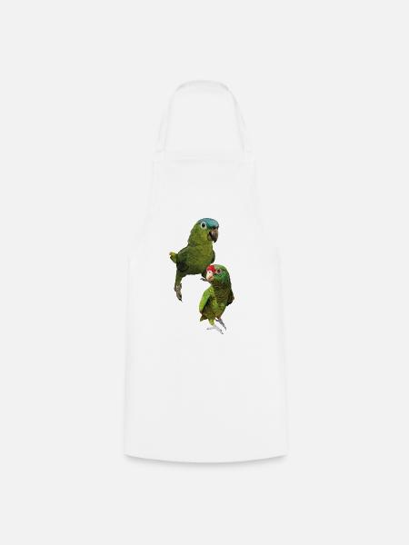 Papageien aus dem Amazonas - Kochschürze - Weiß