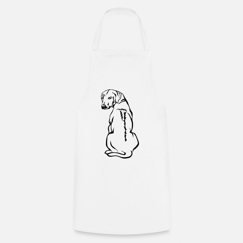 Rhodesian Ridgeback - Cooking Apron - white