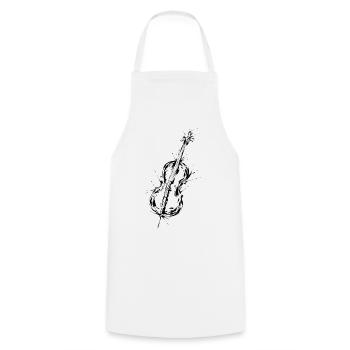 Cello - Kochschürze - Weiß - Vorne - AI Model Male 185 dark (185cm)