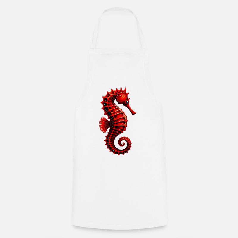 Hippocampe - Tablier de cuisine - blanc