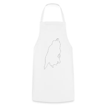 Lefkada - Tablier de cuisine - blanc - Devant - AI Model Male 185 dark (185cm)