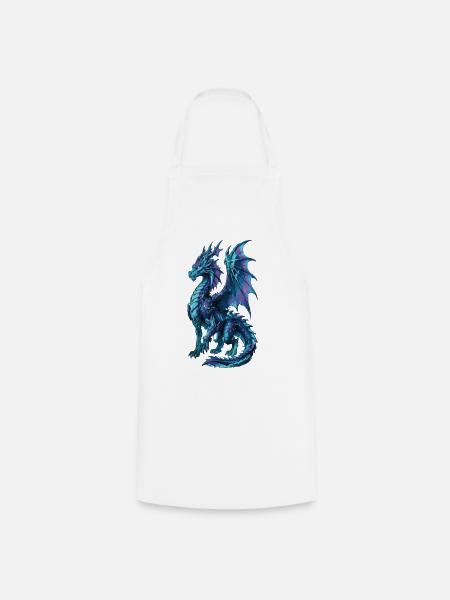 Drache - Kochschürze - Weiß