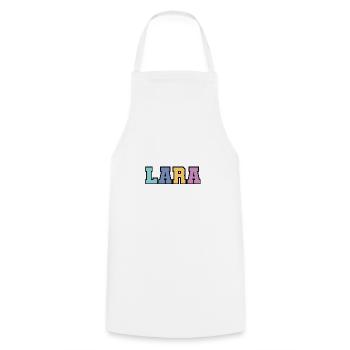 Nom - Lara - Tablier de cuisine - blanc - Devant - AI Model Male 185 dark (185cm)
