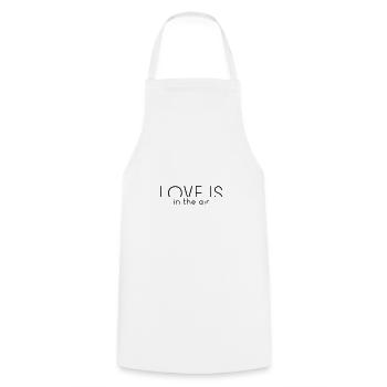 Love is in the Air | Love is in the air - Cooking Apron - white - Front - AI Model Male 185 dark (185cm)