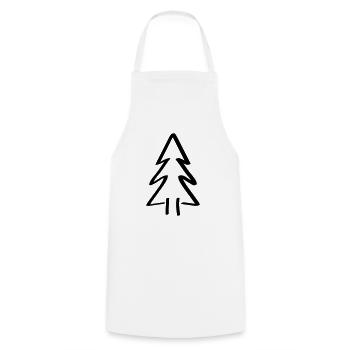 baum Tannenbaum Weihnachtsbaum Christbaum - Kochschürze - Weiß - Vorne - AI Model Male 185 dark (185cm)