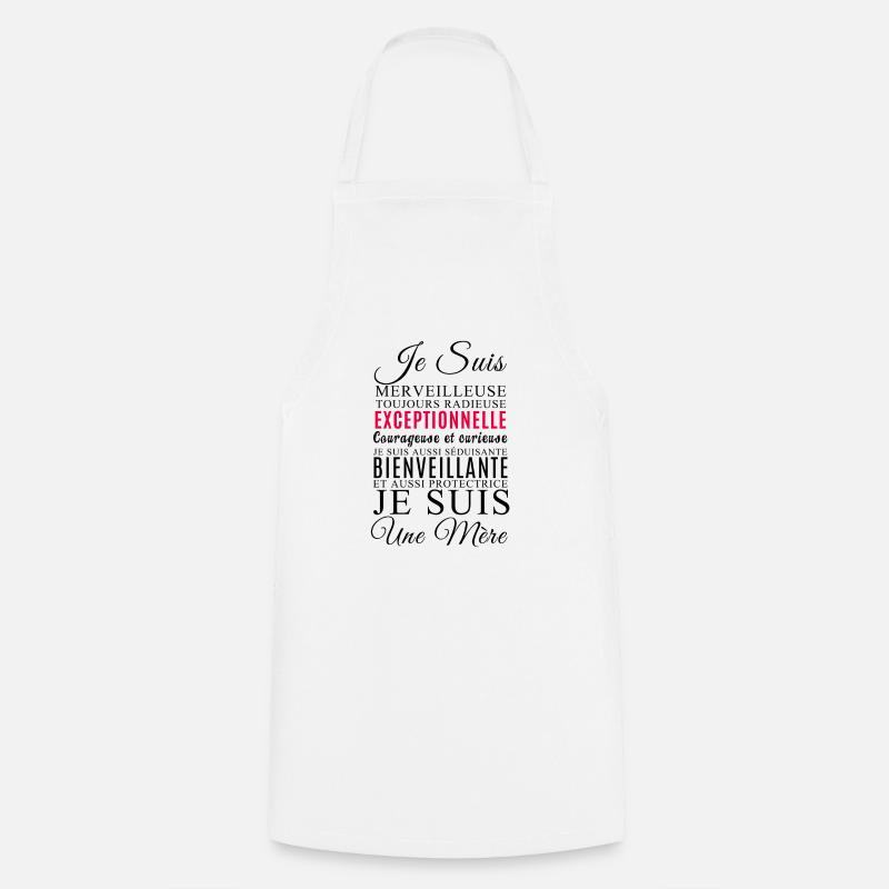 Je suis une mère - Tablier de cuisine - blanc