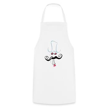 hipster_13.ai - Kochschürze - Weiß - Vorne - AI Model Male 185 dark (185cm)
