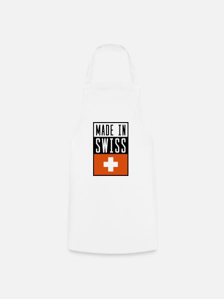 swiss made in - Kochschürze - Weiß