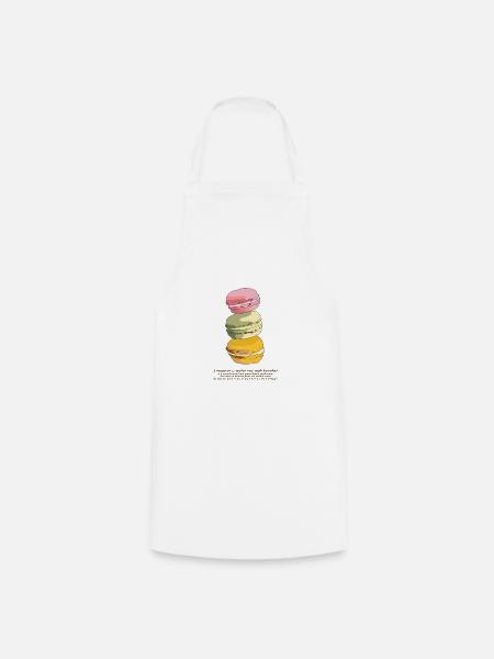 Macarons - Kochschürze - Weiß