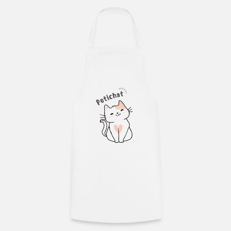 Potichat - Tablier de cuisine - blanc