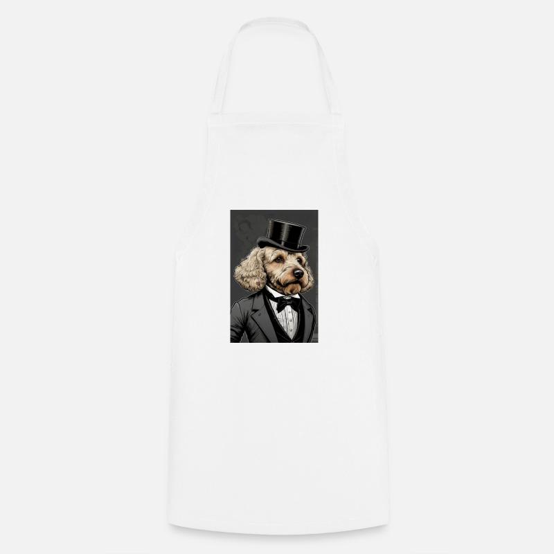 Aristocrat Poodle Bow Tie Costume - Cooking Apron - white