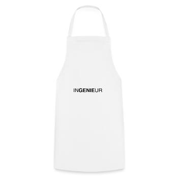 engineer 01 - Cooking Apron - white - Front - AI Model Male 185 dark (185cm)