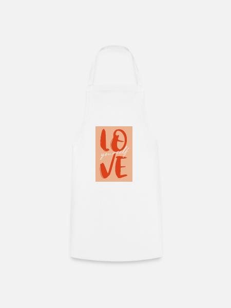Love Yourself - Kochschürze - Weiß