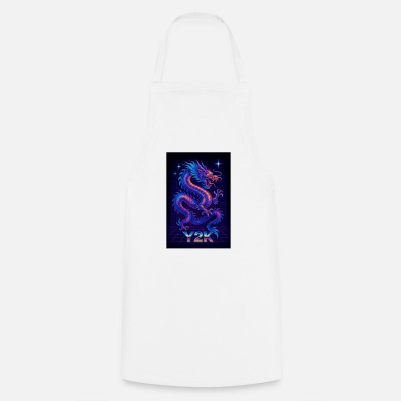 image dragon y2k - Tablier de cuisine - blanc