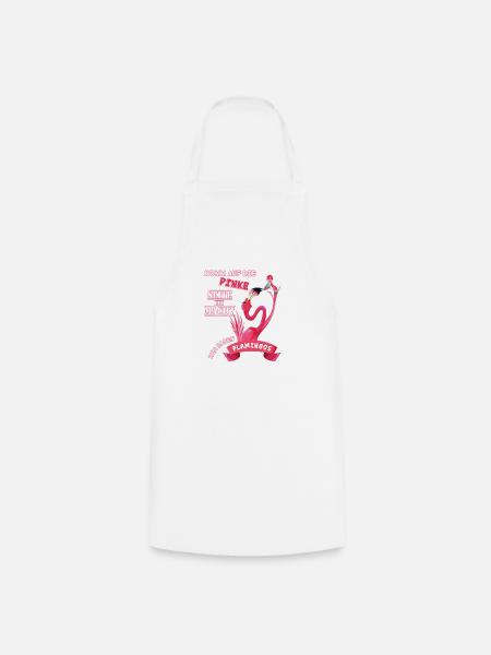 Wir haben Flamingos - Kochschürze - Weiß