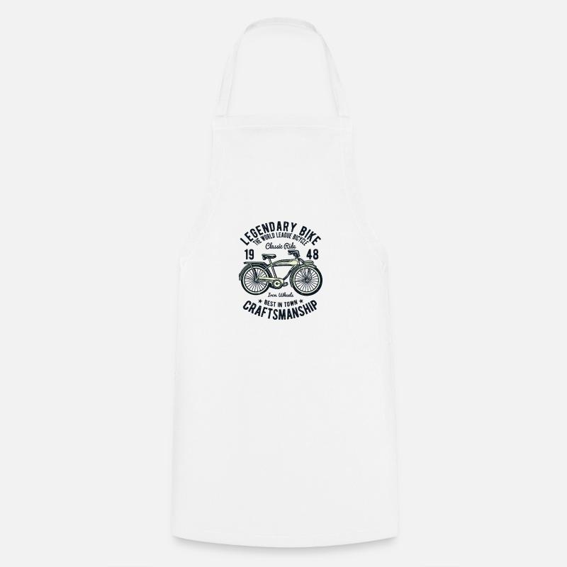 Vélo classique - Tablier de cuisine - blanc