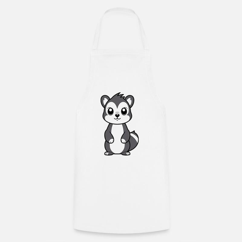 Mouffette - Tablier de cuisine - blanc