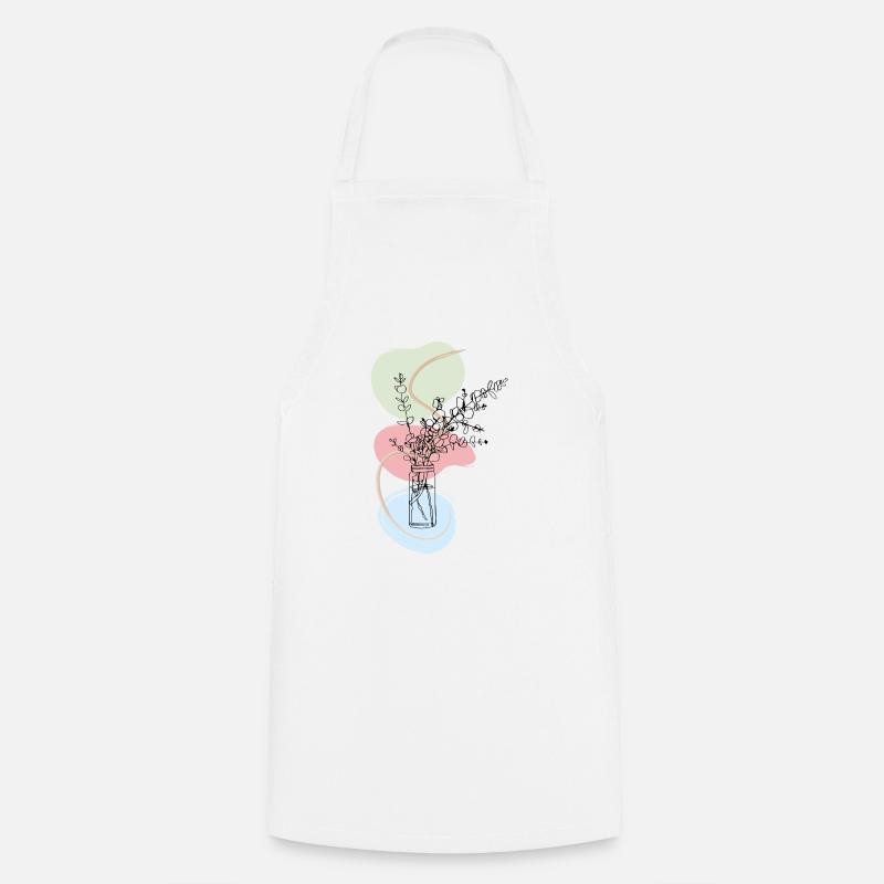 DANSE DES FLEURS - Tablier de cuisine - blanc