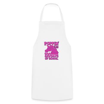 100e jour d’école Poppin' Licorne Costume 100 jours - Tablier de cuisine - blanc - Devant - AI Model Male 185 dark (185cm)