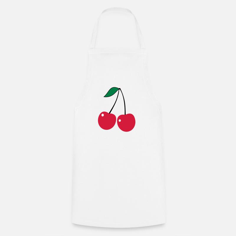 cherry - Cooking Apron - white