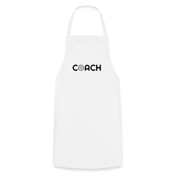 Volleyball - Volley Ball - Volley-Ball - Sport - Cooking Apron - white - Front - AI Model Male 185 dark (185cm)