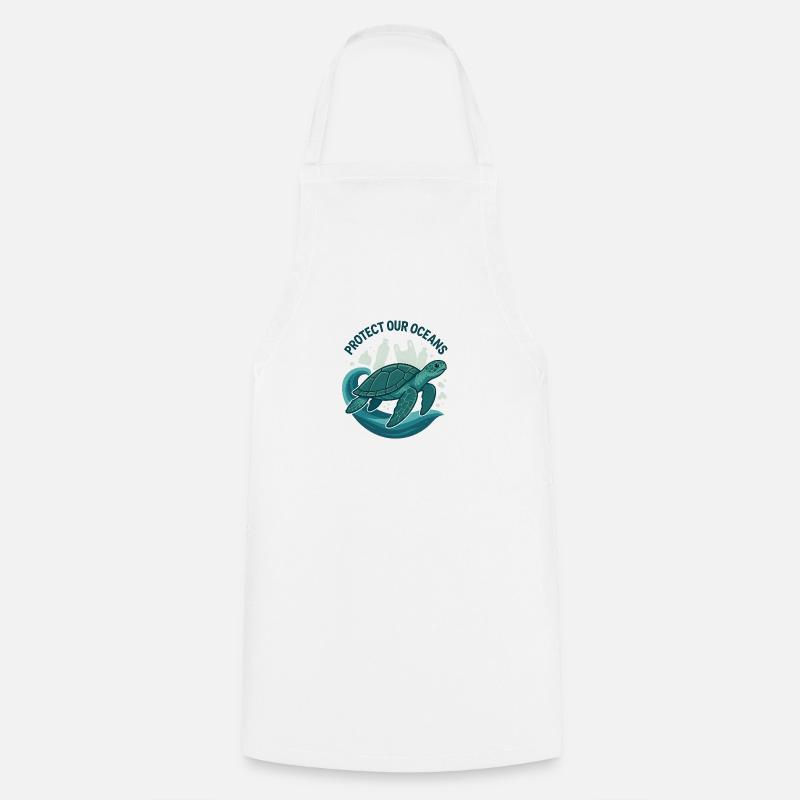 Protégeons nos océans - Tablier de cuisine - blanc