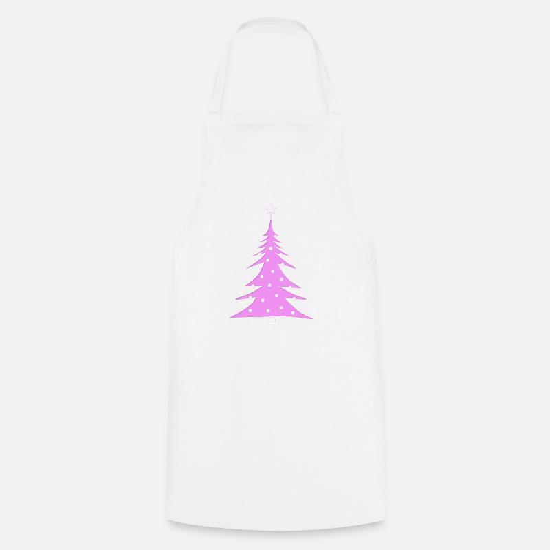 Weihnachtsbaum - Kochschürze - Weiß