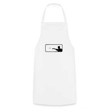 Darts Sports Fun - Cooking Apron - white - Front - AI Model Male 185 dark (185cm)