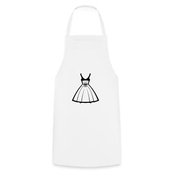 Dress - Cooking Apron - white - Front - AI Model Male 185 dark (185cm)
