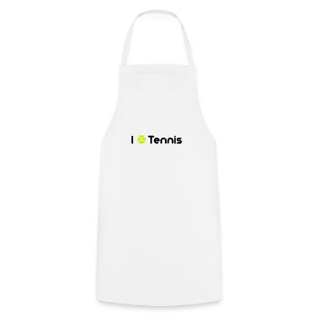 Tennis - Tablier de cuisine - blanc - Devant - AI Model Male 185 dark (185cm)