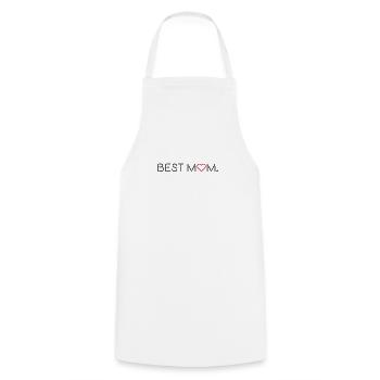 Best Mom Mother's Day - Cooking Apron - white - Front - AI Model Male 185 dark (185cm)
