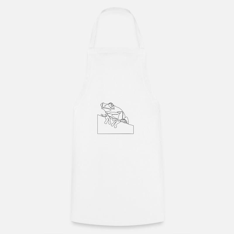 Frosch - Kochschürze - Weiß