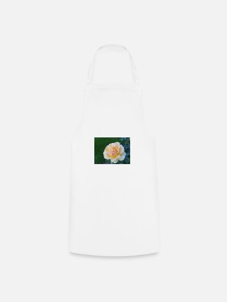 Rose - Kochschürze - Weiß