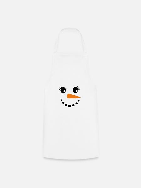 Schneemann - Kochschürze - Weiß