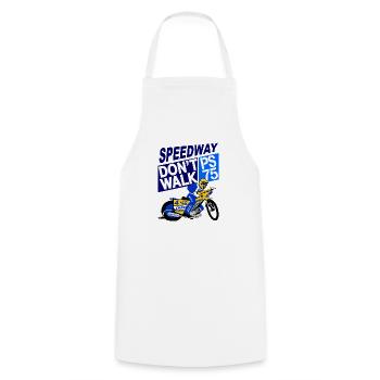 Speedway - Kochschürze - Weiß - Vorne - AI Model Male 185 dark (185cm)