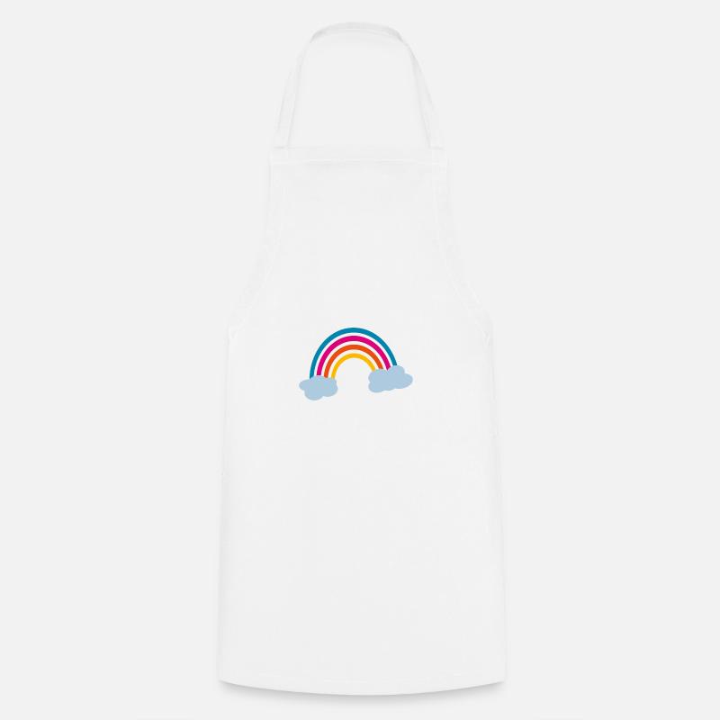 RAINBOW - Cooking Apron - white