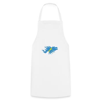 T-shirt avec motif Malvinas Argentinas - Tablier de cuisine - blanc - Devant - AI Model Male 185 dark (185cm)