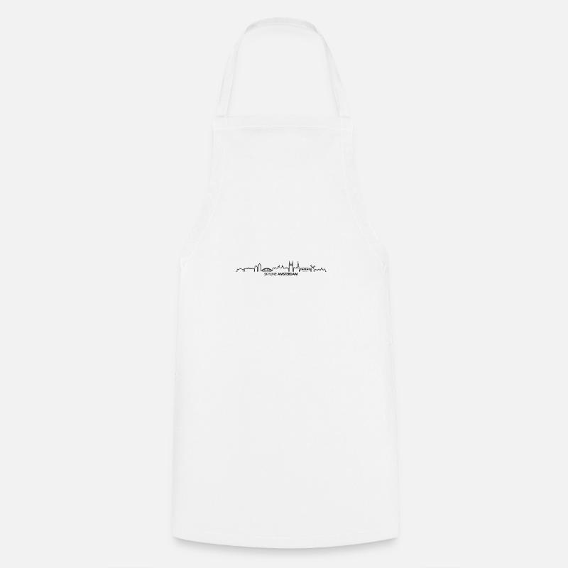 Skyline - Amsterdam - Tablier de cuisine - blanc