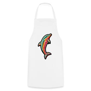 Dauphin - Tablier de cuisine - blanc - Devant - AI Model Male 185 dark (185cm)